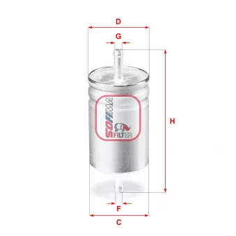 Filtre à carburant SOFIMA S 1611 B
