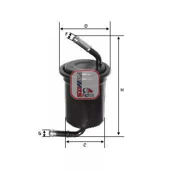 Filtre à carburant SOFIMA S 1664 B