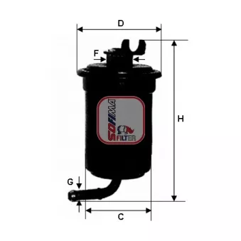 Filtre à carburant SOFIMA S 1695 B
