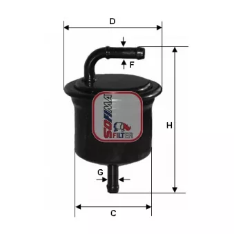 Filtre à carburant SOFIMA S 1716 B