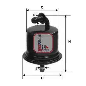 Filtre à carburant SOFIMA S 1724 B