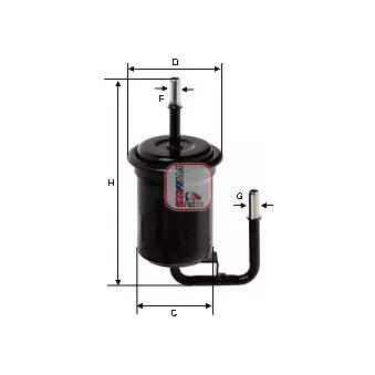 Filtre à carburant SOFIMA S 1751 B
