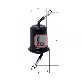 Filtre à carburant SOFIMA S 1764 B