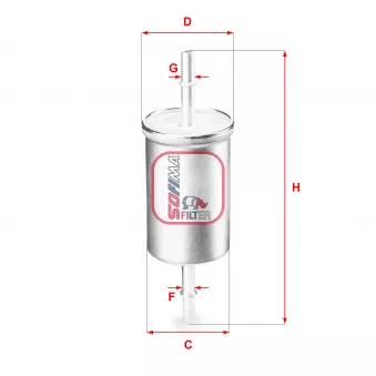 Filtre à carburant SOFIMA S 1769 B