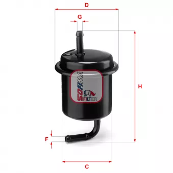Filtre à carburant SOFIMA S 1801 B