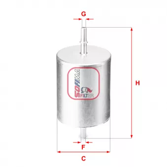 Filtre à carburant SOFIMA S 1817 B