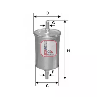 Filtre à carburant SOFIMA S 1825 B
