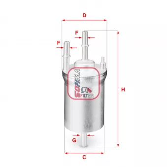 Filtre à carburant SOFIMA S 1833 B