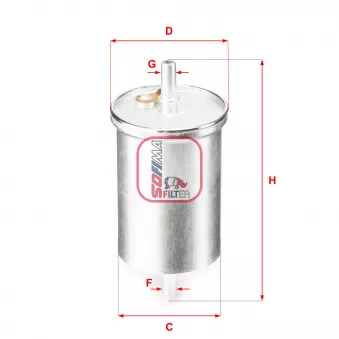 Filtre à carburant SOFIMA S 1835 B