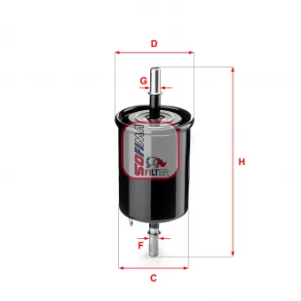 Filtre à carburant SOFIMA S 1843 B
