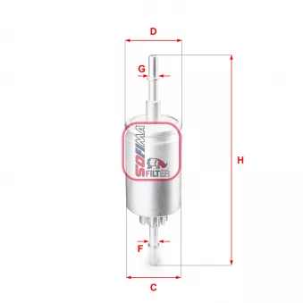 Filtre à carburant SOFIMA S 1844 B
