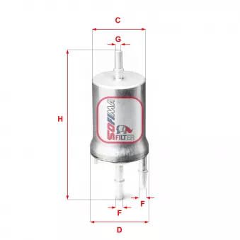 Filtre à carburant SOFIMA S 1845 B