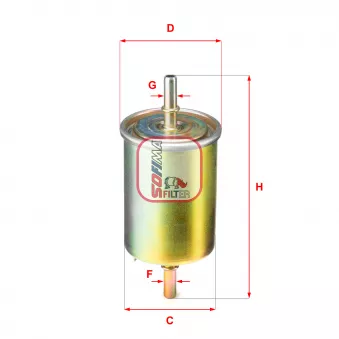 Filtre à carburant SOFIMA S 1850 B