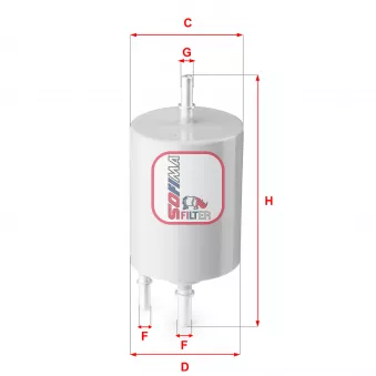 Filtre à carburant SOFIMA S 1854 B