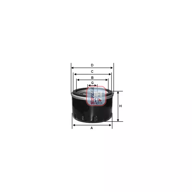 Filtre à huile SOFIMA S 2640 R