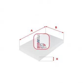 Filtre, air de l'habitacle SOFIMA S 3038 C