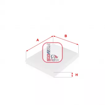 Filtre, air de l'habitacle SOFIMA S 3043 C