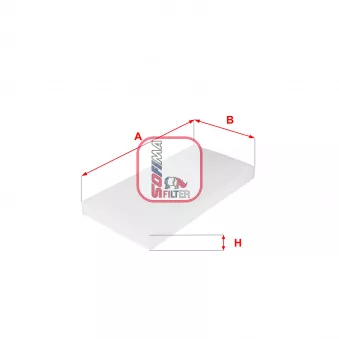 Filtre, air de l'habitacle SOFIMA S 3045 C