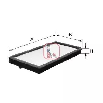Filtre, air de l'habitacle SOFIMA S 3046 C