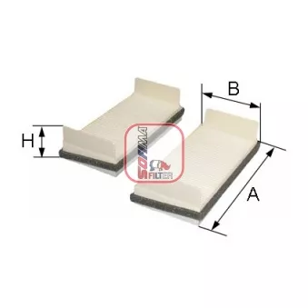 Filtre, air de l'habitacle SOFIMA S 3068 C