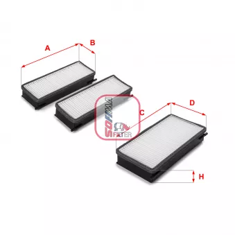 Filtre, air de l'habitacle SOFIMA S 3070 C
