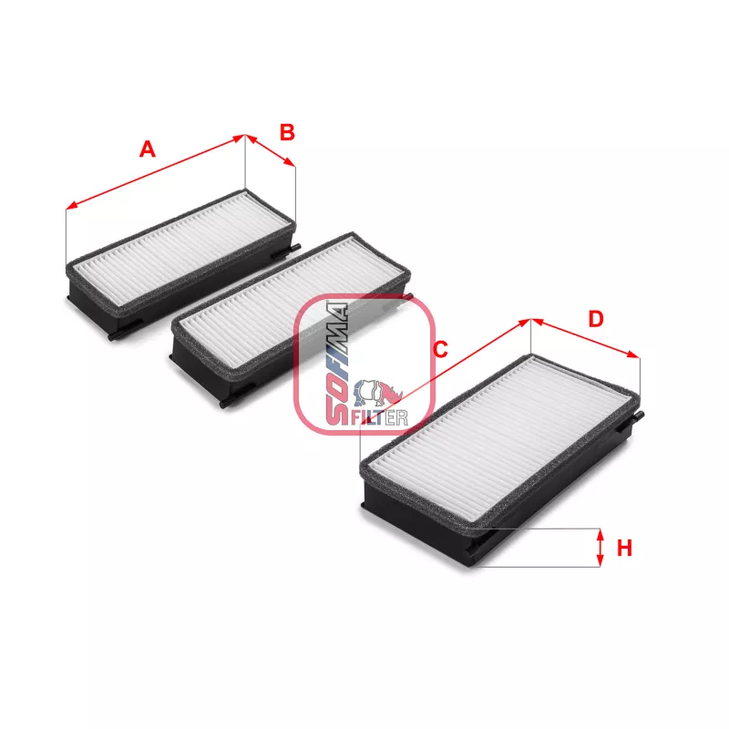 Filtre, air de l'habitacle SOFIMA S 3070 C