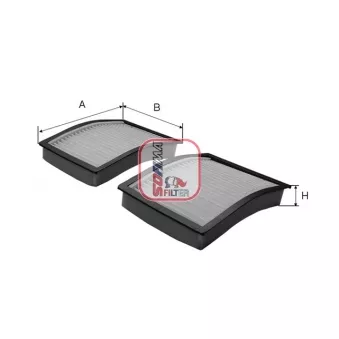 Filtre, air de l'habitacle SOFIMA S 3073 C