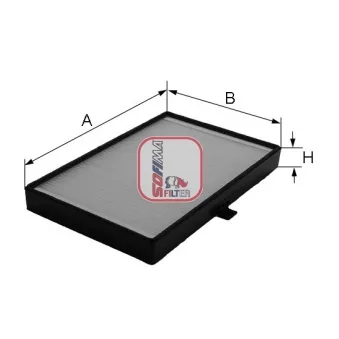 Filtre, air de l'habitacle SOFIMA S 3079 C