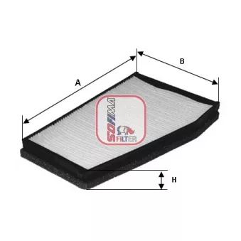 Filtre, air de l'habitacle SOFIMA S 3085 C