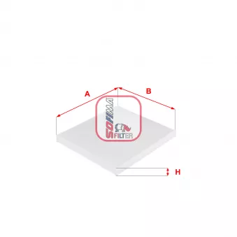 Filtre, air de l'habitacle SOFIMA S 3088 C