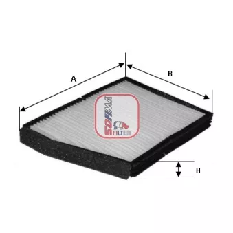 Filtre, air de l'habitacle SOFIMA S 3099 C