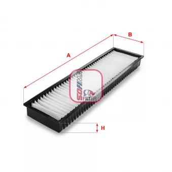 Filtre, air de l'habitacle SOFIMA S 3101 C
