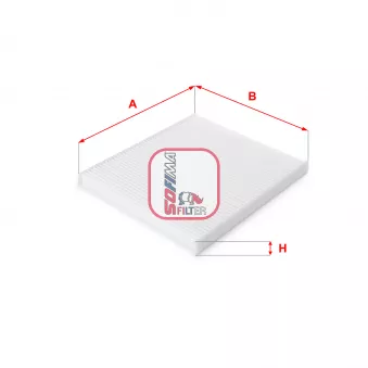 Filtre, air de l'habitacle SOFIMA S 3112 C