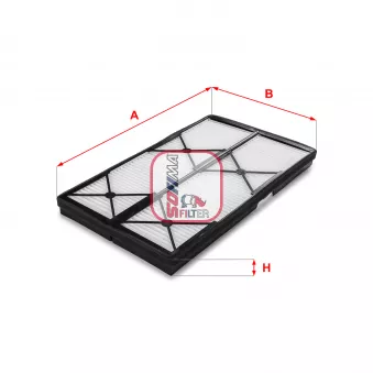 Filtre, air de l'habitacle SOFIMA S 3114 C