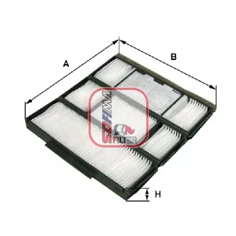 Filtre, air de l'habitacle SOFIMA S 3117 C
