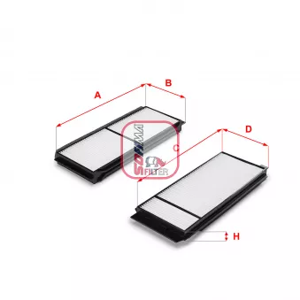 Filtre, air de l'habitacle SOFIMA S 3120 C