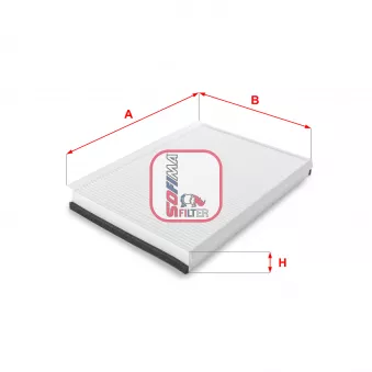 Filtre, air de l'habitacle SOFIMA S 3137 C