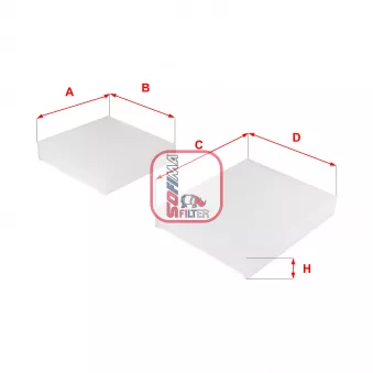 Filtre, air de l'habitacle SOFIMA S 3143 C
