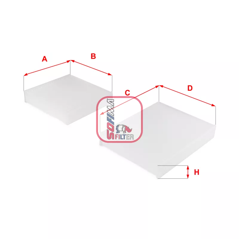 Filtre, air de l'habitacle SOFIMA S 3143 C