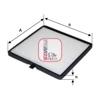 Filtre, air de l'habitacle SOFIMA S 3144 C