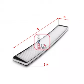 Filtre, air de l'habitacle SOFIMA S 3158 C
