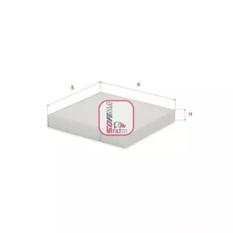Filtre, air de l'habitacle SOFIMA S 3160 C