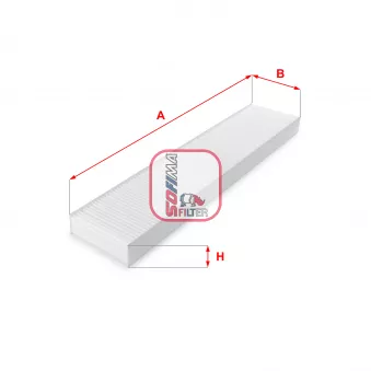 Filtre, air de l'habitacle SOFIMA S 3162 C