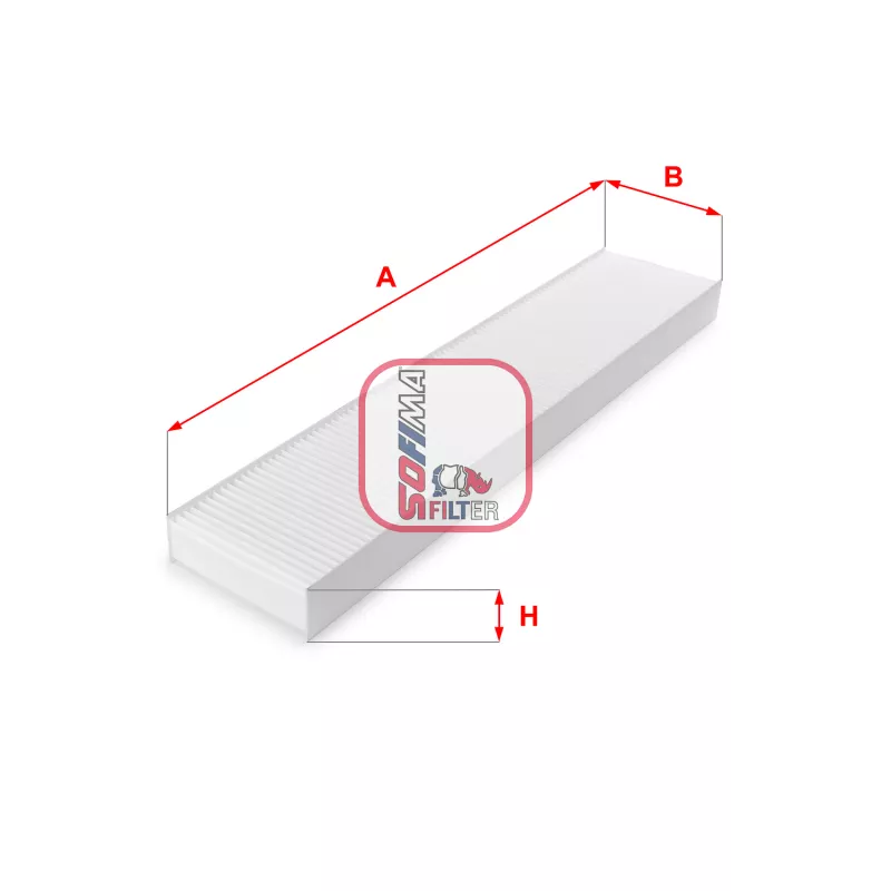 Filtre, air de l'habitacle SOFIMA S 3162 C