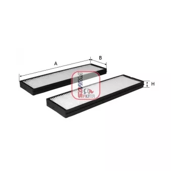 Filtre, air de l'habitacle SOFIMA S 3163 C