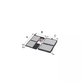 Filtre, air de l'habitacle SOFIMA S 3197 C