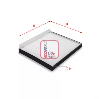 Filtre, air de l'habitacle SOFIMA S 3208 C