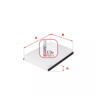 Filtre, air de l'habitacle SOFIMA S 3211 C