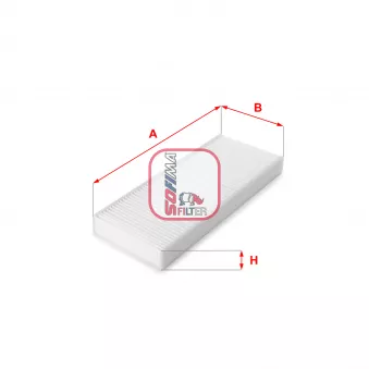 Filtre, air de l'habitacle SOFIMA S 3214 C