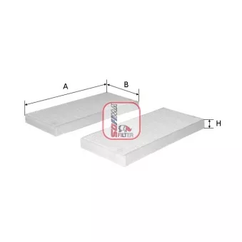 Filtre, air de l'habitacle SOFIMA S 3239 C